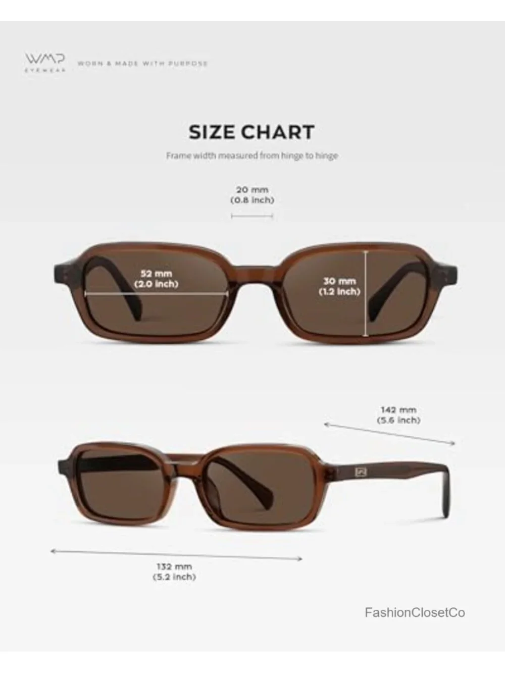Slim Rectangular Sunglasses, Anti-Reflective Lenses, UV Protection
